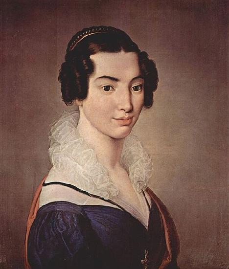 Francesco Hayez Portrat der Antonietta Vitali Sola. Sweden oil painting art